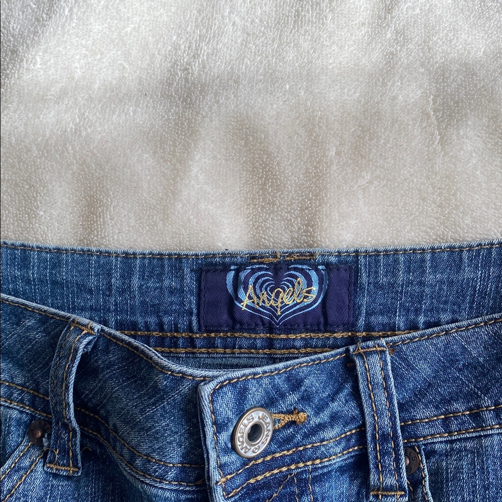 Vintage Embroidered Denim Mini Skirt - Blue - Picture 2 of 8